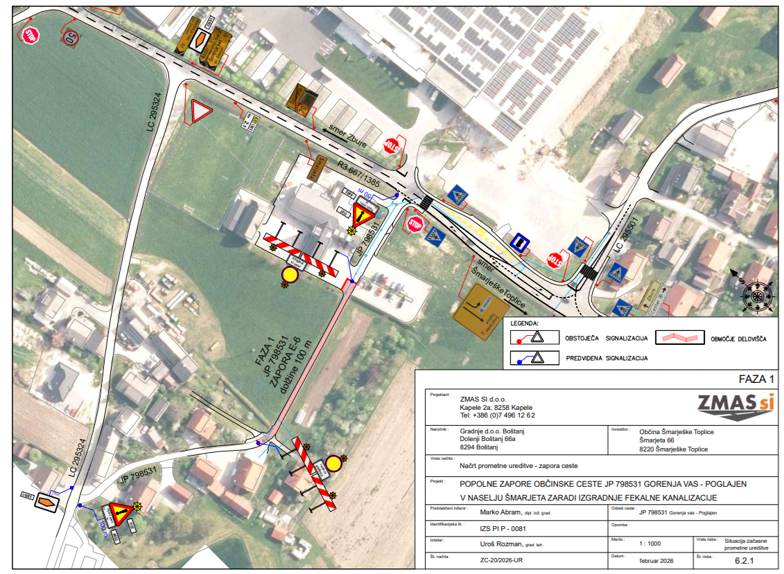 1 faza prometne zapore_gorenja vas_izgradnja kanalizacije